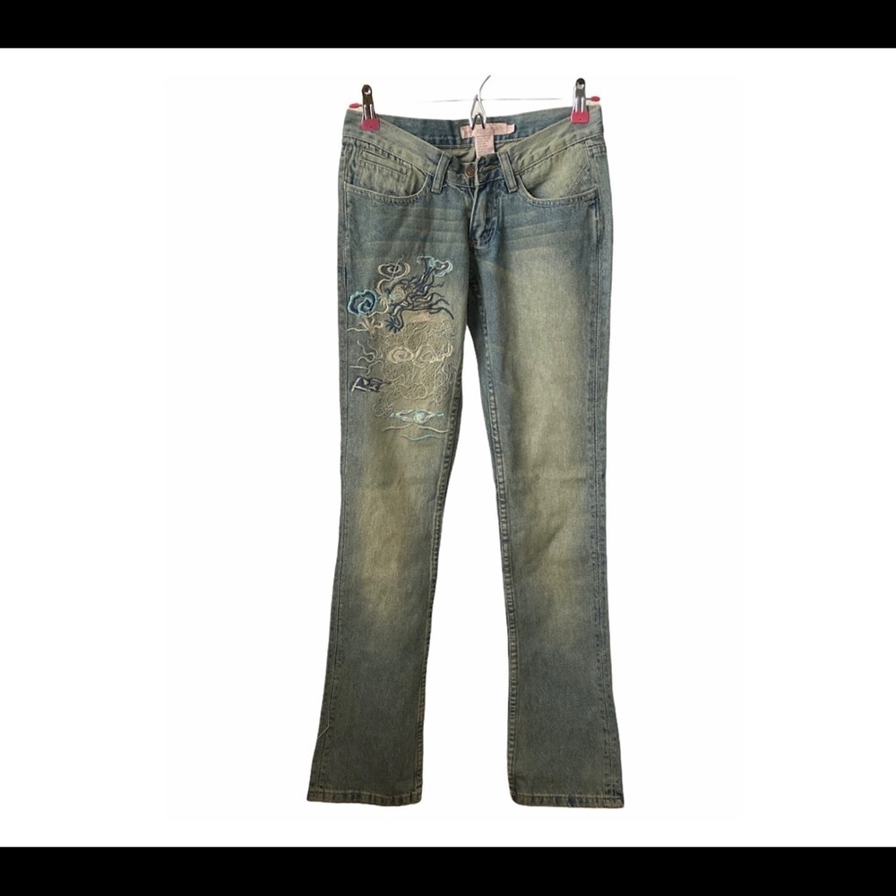 Fancy Collections Embroidered Jeans Size 24